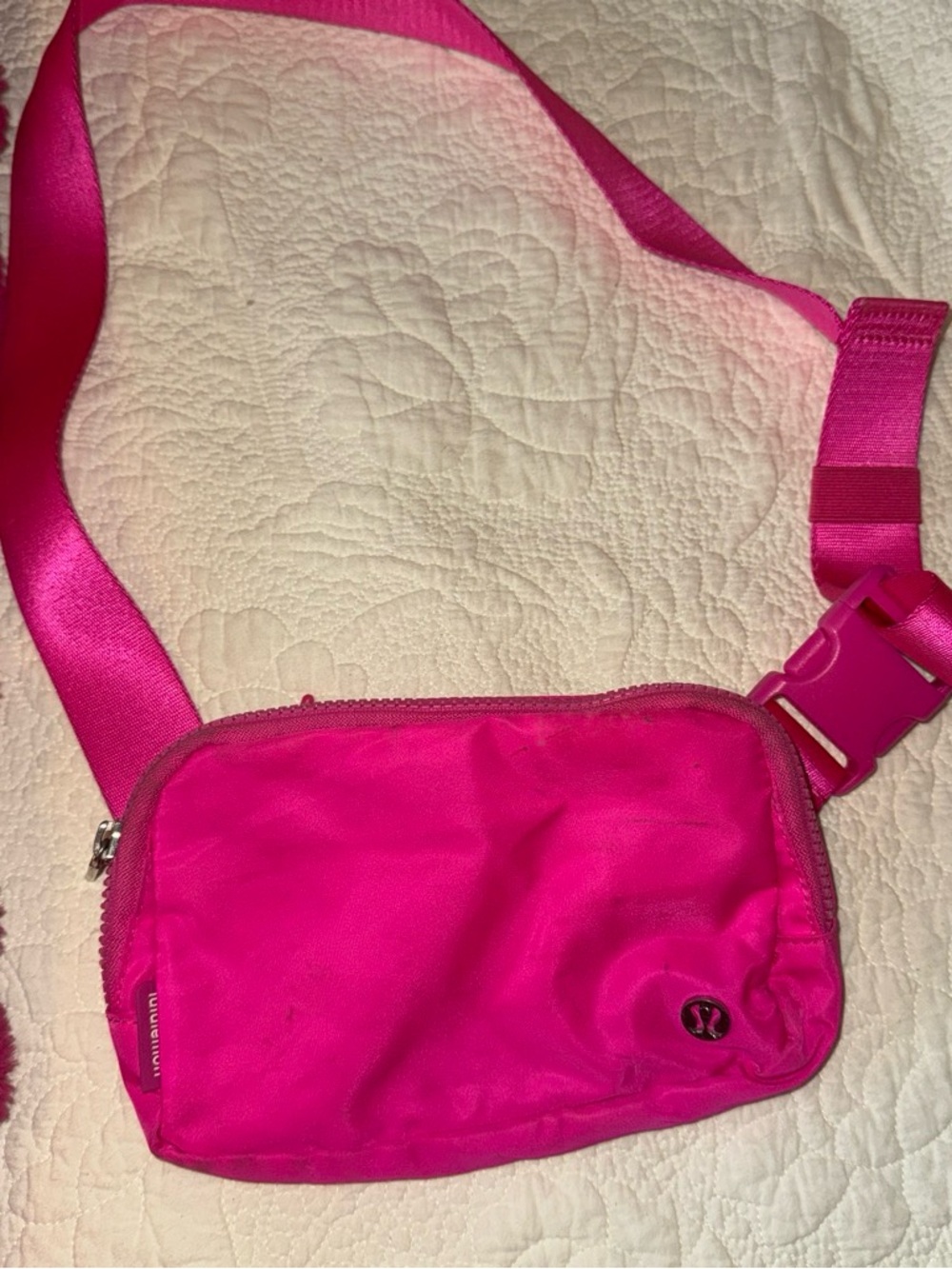 lululemon athletica Vibrant Hot Pink Crossbody Belt Bag